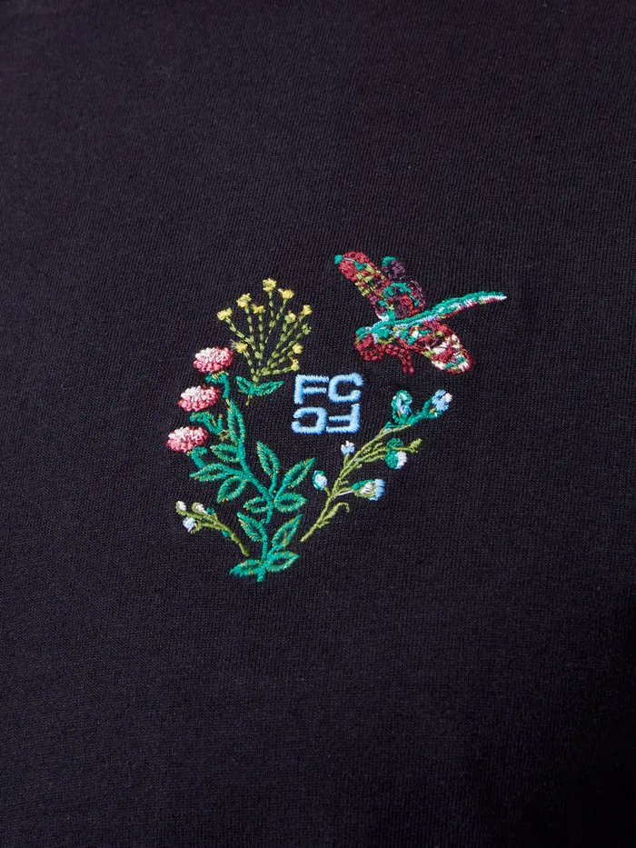 Man TShirts and Polo Shirts French Connection Embroidered Dragonfly Organic Graphic TShirt Black Man TShirts and Polo Shirts French Connection Embroidered Dragonfly Organic Graphic TShirt Black