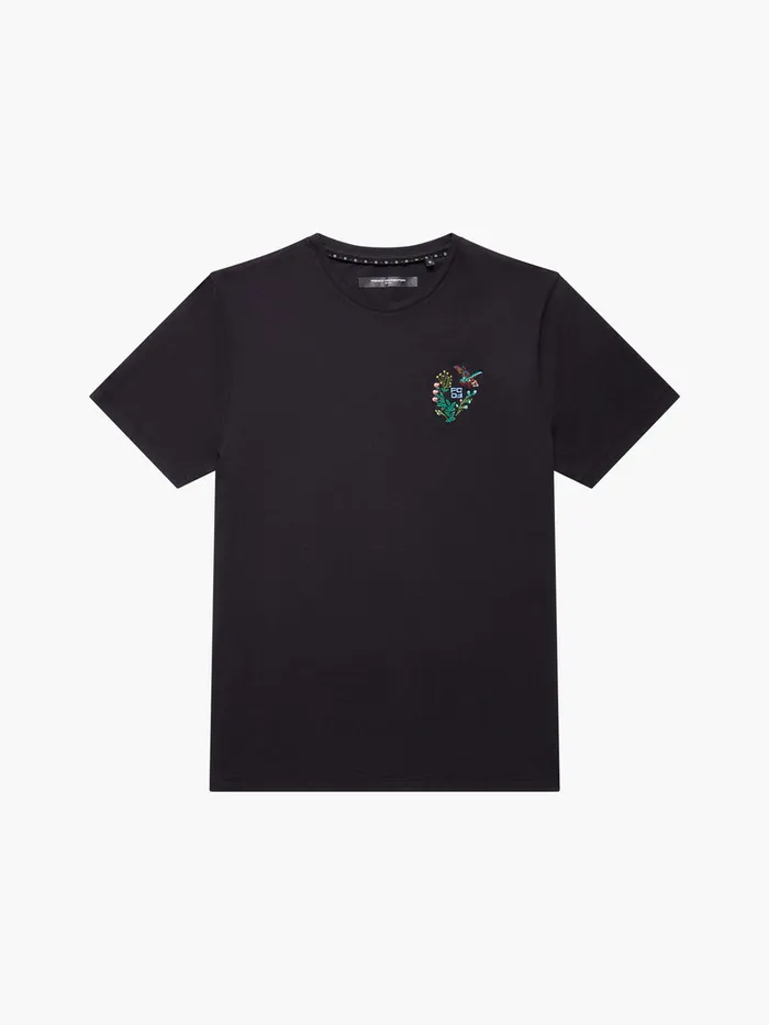 Man TShirts and Polo Shirts French Connection Embroidered Dragonfly Organic Graphic TShirt Black Man TShirts and Polo Shirts French Connection Embroidered Dragonfly Organic Graphic TShirt Black