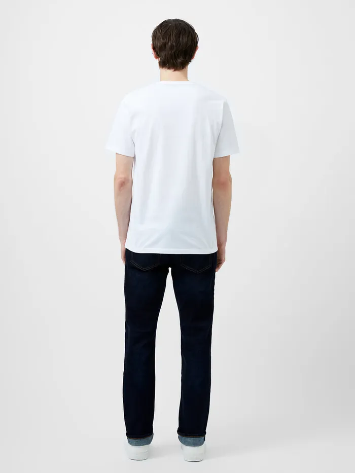 Man TShirts and Polo Shirts French Connection Embroidered Shark Organic Graphic TShirt White Man TShirts and Polo Shirts French Connection Embroidered Shark Organic Graphic TShirt White