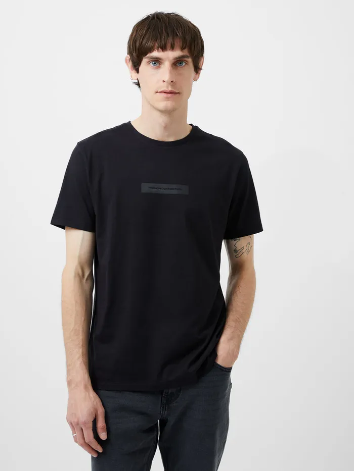 Man TShirts and Polo Shirts French Connection French Connection Organic Graphic TShirt Black