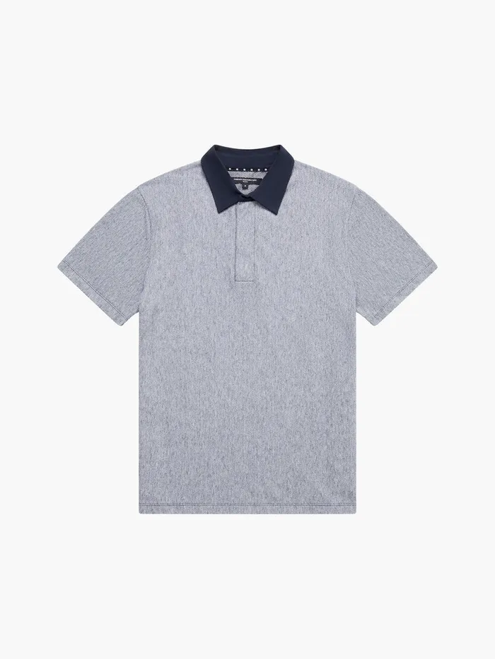 Man TShirts and Polo Shirts French Connection Graphic Zip Polo Shirt Charcoal