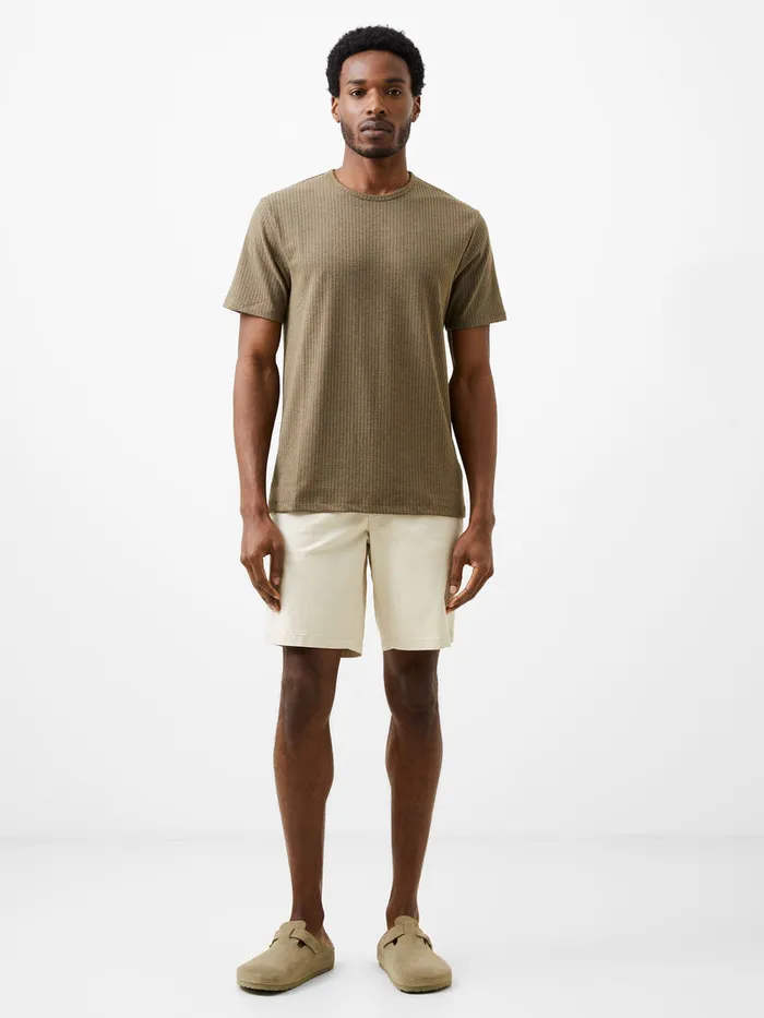 Man TShirts and Polo Shirts French Connection Ladder Texture TShirt Olive Man TShirts and Polo Shirts French Connection Ladder Texture TShirt Olive