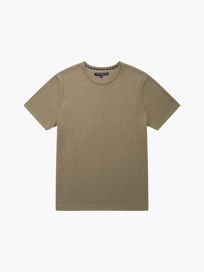 Man TShirts and Polo Shirts French Connection Ladder Texture TShirt Olive Man TShirts and Polo Shirts French Connection Ladder Texture TShirt Olive