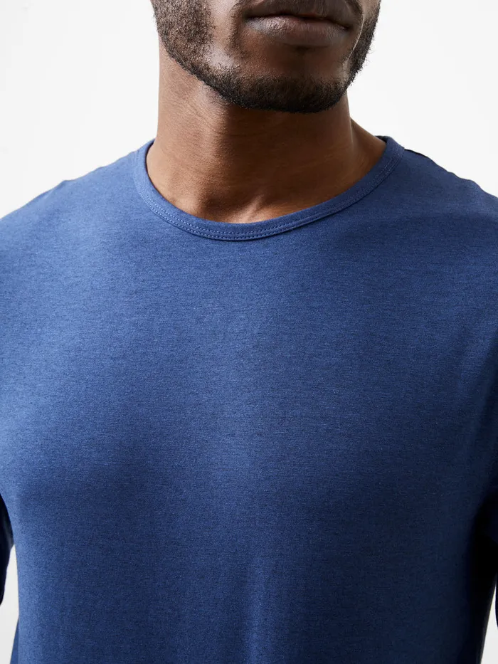 Man TShirts and Polo Shirts French Connection Long Sleeve Stretch TShirt Navy Mel Man TShirts and Polo Shirts French Connection Long Sleeve Stretch TShirt Navy Mel