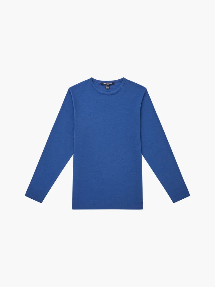 Man TShirts and Polo Shirts French Connection Long Sleeve Stretch TShirt Navy Mel Man TShirts and Polo Shirts French Connection Long Sleeve Stretch TShirt Navy Mel