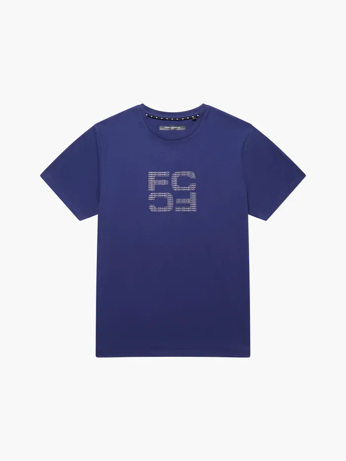 Man TShirts and Polo Shirts French Connection Mirror Repeat Logo Organic Graphic TShirt Navy Man TShirts and Polo Shirts French Connection Mirror Repeat Logo Organic Graphic TShirt Navy