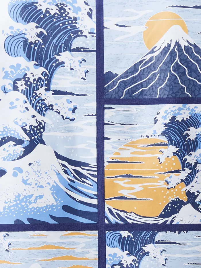 Man TShirts and Polo Shirts French Connection Mount Fuji Organic Graphic TShirt Indigo Blue Man TShirts and Polo Shirts French Connection Mount Fuji Organic Graphic TShirt Indigo Blue