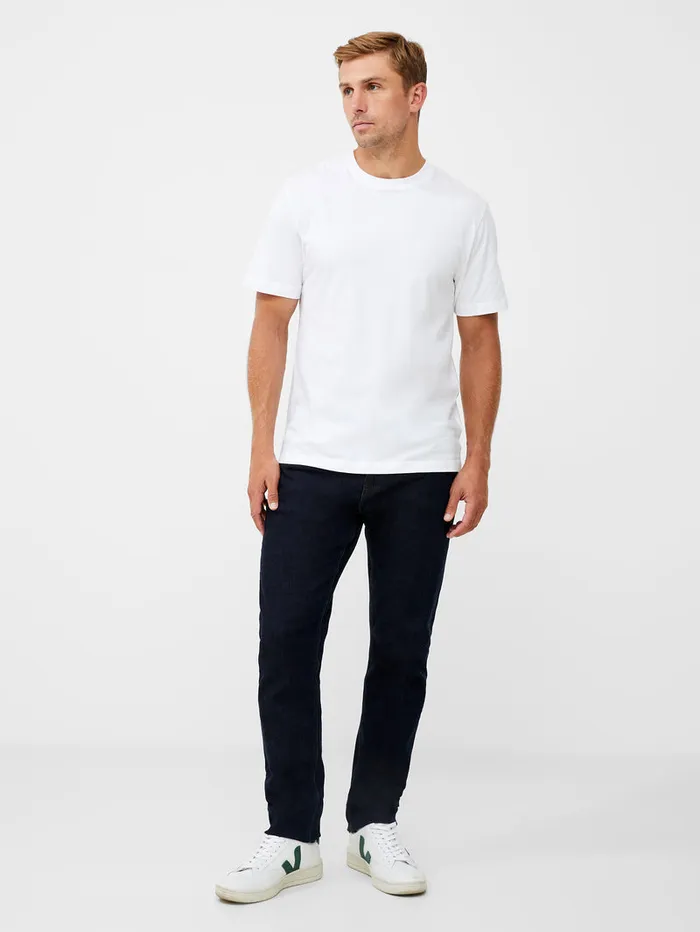 Man TShirts and Polo Shirts French Connection Organic Cotton Classic TShirt Linen White