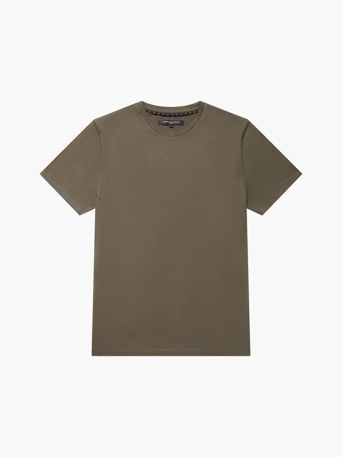 Man TShirts and Polo Shirts French Connection Organic Cotton TShirt Olive Man TShirts and Polo Shirts French Connection Organic Cotton TShirt Olive