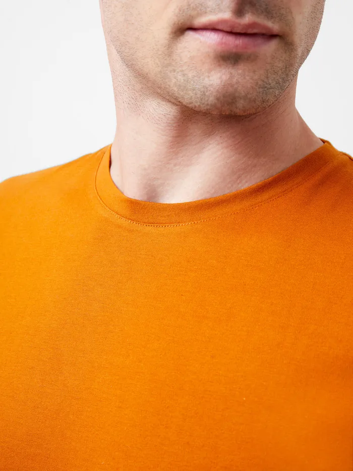 Man TShirts and Polo Shirts French Connection Organic Cotton TShirt Rust Man TShirts and Polo Shirts French Connection Organic Cotton TShirt Rust