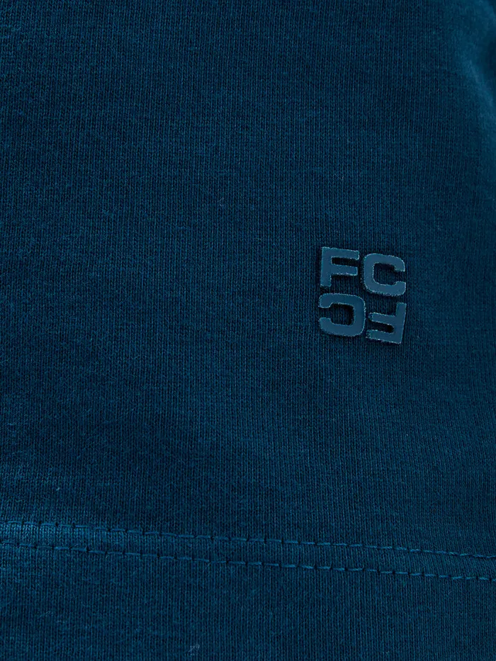 Man TShirts and Polo Shirts French Connection Organic Cotton TShirt Teal Blue