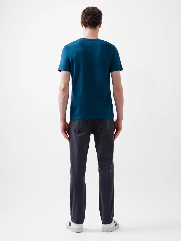 Man TShirts and Polo Shirts French Connection Organic Cotton TShirt Teal Blue
