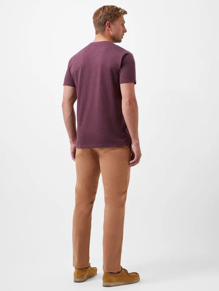Man TShirts and Polo Shirts French Connection Organic Pocket TShirt Burgandy Mel Man TShirts and Polo Shirts French Connection Organic Pocket TShirt Burgandy Mel