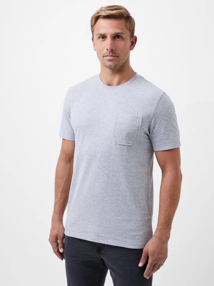 Man TShirts and Polo Shirts French Connection Organic Pocket TShirt Light Grey Mel Man TShirts and Polo Shirts French Connection Organic Pocket TShirt Light Grey Mel