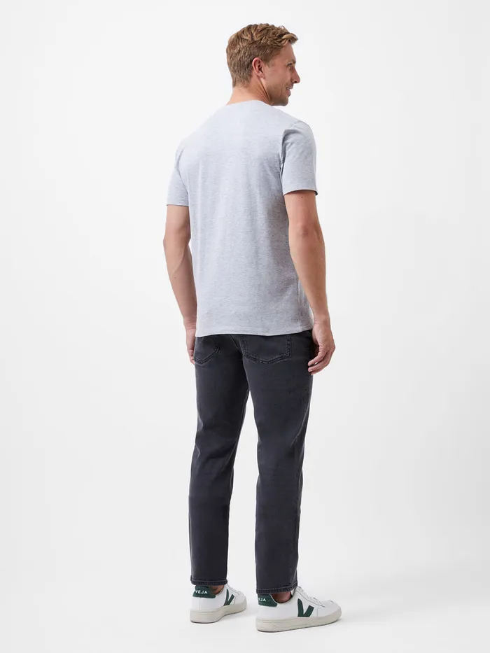 Man TShirts and Polo Shirts French Connection Organic Pocket TShirt Light Grey Mel