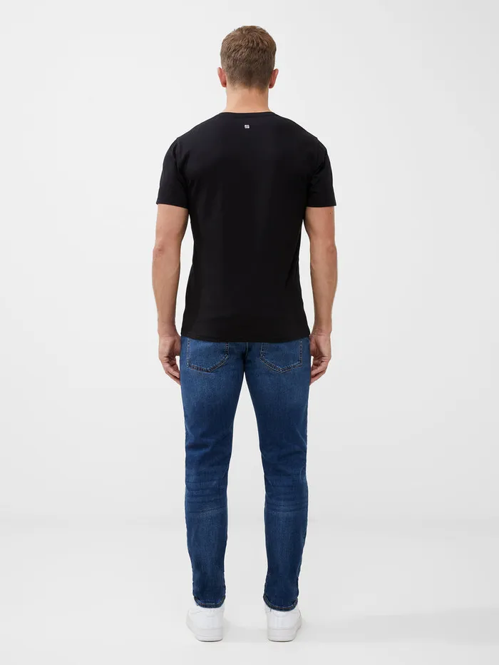 Man TShirts and Polo Shirts French Connection Organic Repeat Logo Graphic TShirt Black Man TShirts and Polo Shirts French Connection Organic Repeat Logo Graphic TShirt Black
