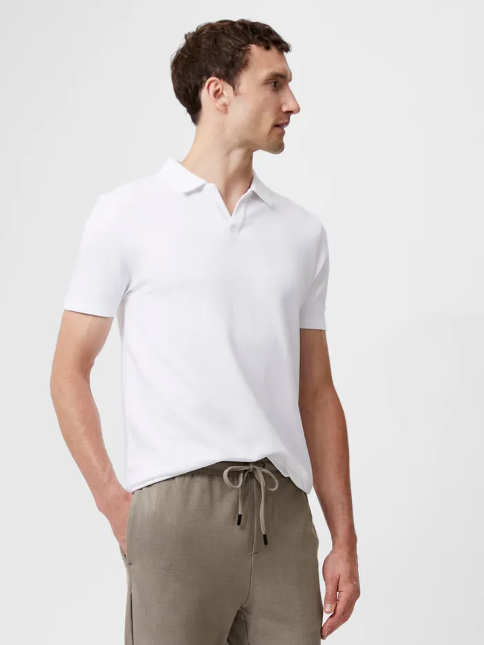 Man TShirts and Polo Shirts French Connection Ottoman Trophy Neck TShirt White Man TShirts and Polo Shirts French Connection Ottoman Trophy Neck TShirt White