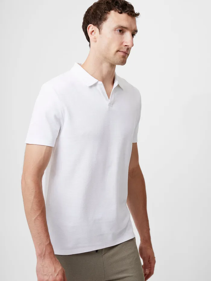 Man TShirts and Polo Shirts French Connection Ottoman Trophy Neck TShirt White Man TShirts and Polo Shirts French Connection Ottoman Trophy Neck TShirt White