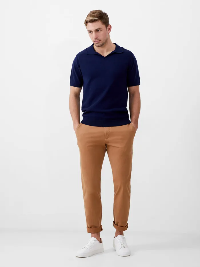 Man TShirts and Polo Shirts French Connection Resort Short Sleeve Polo Shirt Navy Man TShirts and Polo Shirts French Connection Resort Short Sleeve Polo Shirt Navy