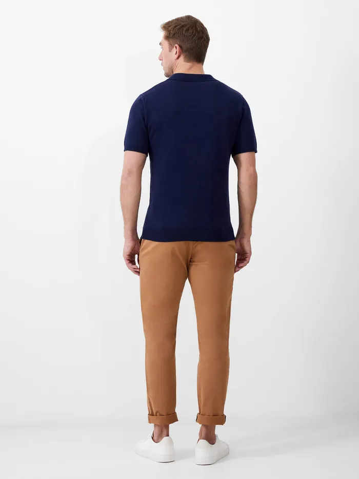 Man TShirts and Polo Shirts French Connection Resort Short Sleeve Polo Shirt Navy Man TShirts and Polo Shirts French Connection Resort Short Sleeve Polo Shirt Navy