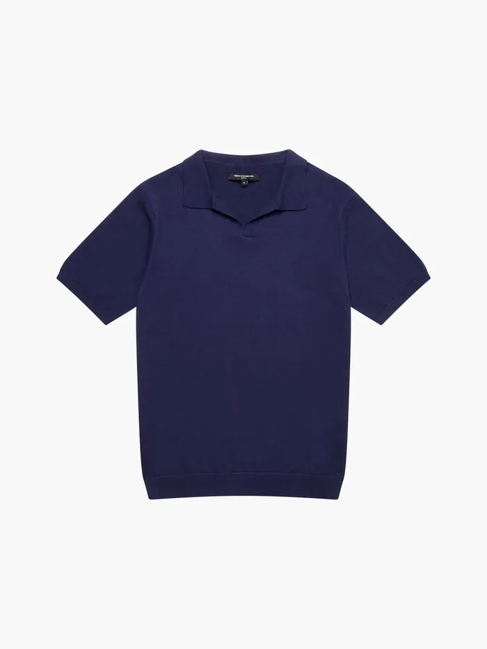Man TShirts and Polo Shirts French Connection Resort Short Sleeve Polo Shirt Navy Man TShirts and Polo Shirts French Connection Resort Short Sleeve Polo Shirt Navy
