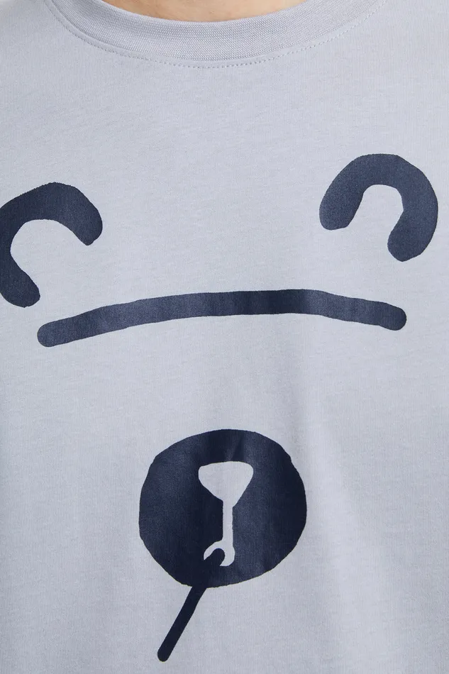 Man TShirts and Polo Shirts French Connection Shadow Bear TShirt Sleet Grey Man TShirts and Polo Shirts French Connection Shadow Bear TShirt Sleet Grey