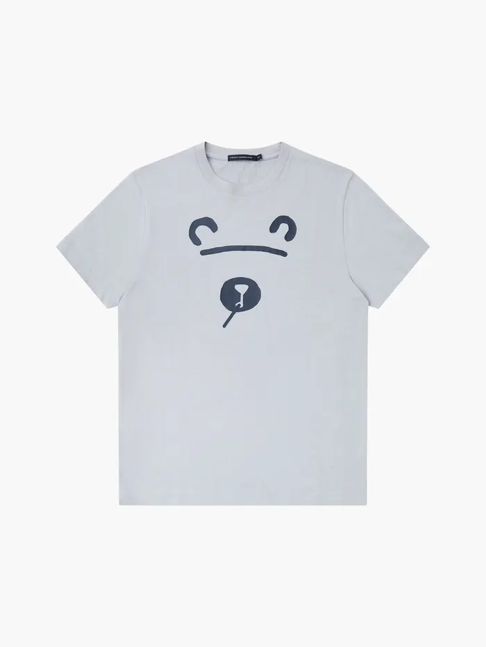 Man TShirts and Polo Shirts French Connection Shadow Bear TShirt Sleet Grey Man TShirts and Polo Shirts French Connection Shadow Bear TShirt Sleet Grey