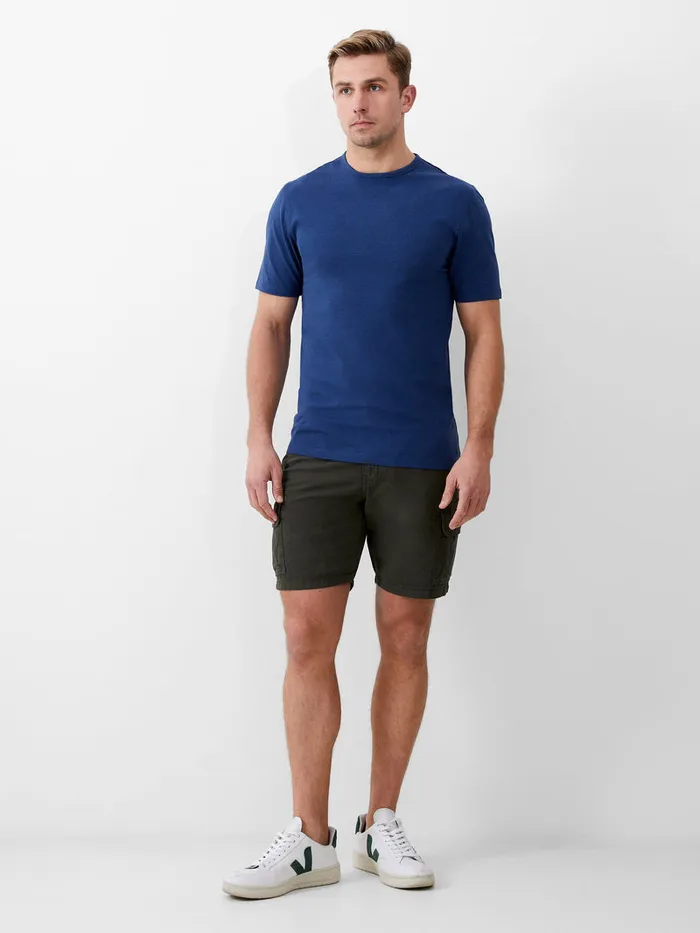 Man TShirts and Polo Shirts French Connection Short Sleeve Stretch TShirt Navy Mel Man TShirts and Polo Shirts French Connection Short Sleeve Stretch TShirt Navy Mel