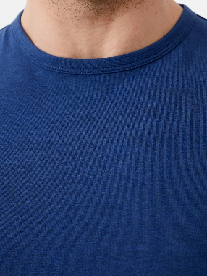 Man TShirts and Polo Shirts French Connection Short Sleeve Stretch TShirt Navy Mel Man TShirts and Polo Shirts French Connection Short Sleeve Stretch TShirt Navy Mel