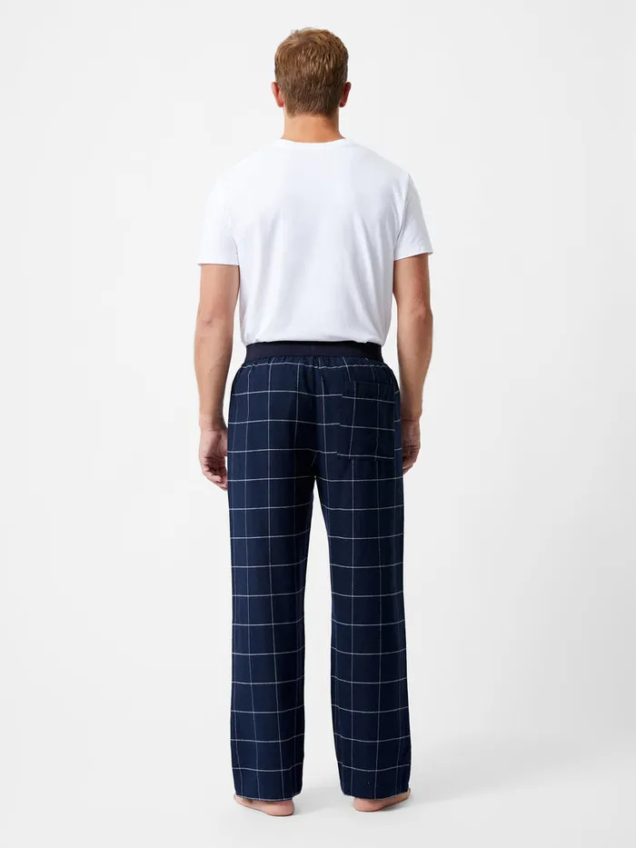 Man Trousers French Connection French Connection PJ Flannel Pants Marinewhite Man Trousers French Connection French Connection PJ Flannel Pants Marinewhite