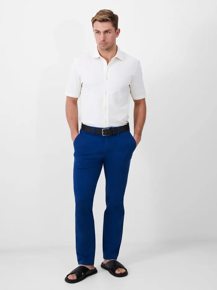 Man Trousers French Connection Stretch Chino Trousers Navy