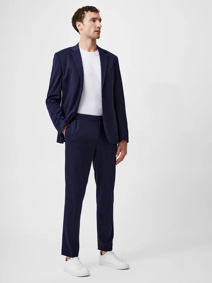 Man Trousers French Connection Stretch Knit Suit Trousers Marine Man Trousers French Connection Stretch Knit Suit Trousers Marine