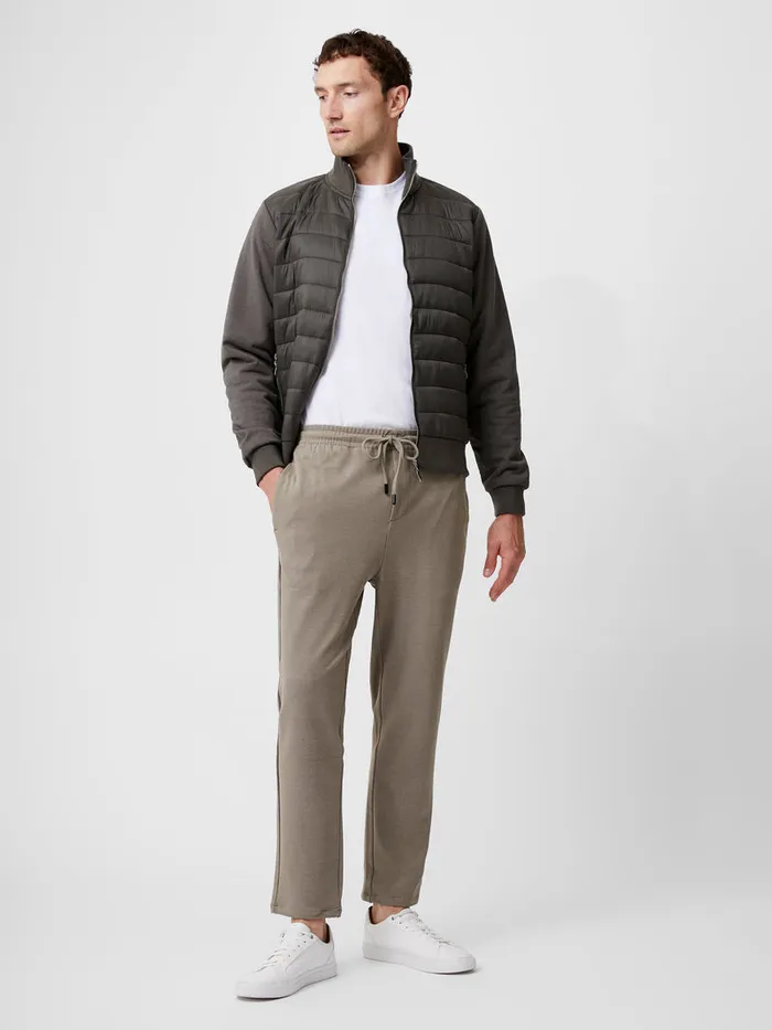 Man Trousers French Connection Twill Tie Waistband Joggers Sand