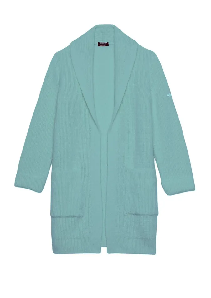 Mane Long Shawl Collar Jacket Mohair Blend Jade Women Saint James Sweaters Cardigans and Jackets