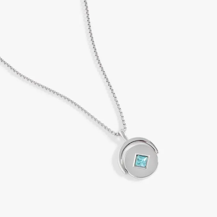 March Birthstone And Flower Flip Charm Necklace Stainless Steel Gold Women Alex And Ani Birthday March Birthstone And Flower Flip Charm Necklace Stainless Steel Gold Women Alex And Ani Birthday