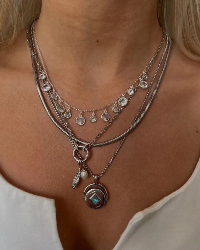 March Birthstone And Flower Flip Charm Necklace Stainless Steel Gold Women Alex And Ani Birthday March Birthstone And Flower Flip Charm Necklace Stainless Steel Gold Women Alex And Ani Birthday