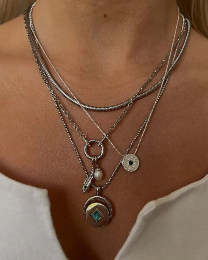 March Birthstone And Flower Flip Charm Necklace Stainless Steel Gold Women Alex And Ani Birthday March Birthstone And Flower Flip Charm Necklace Stainless Steel Gold Women Alex And Ani Birthday