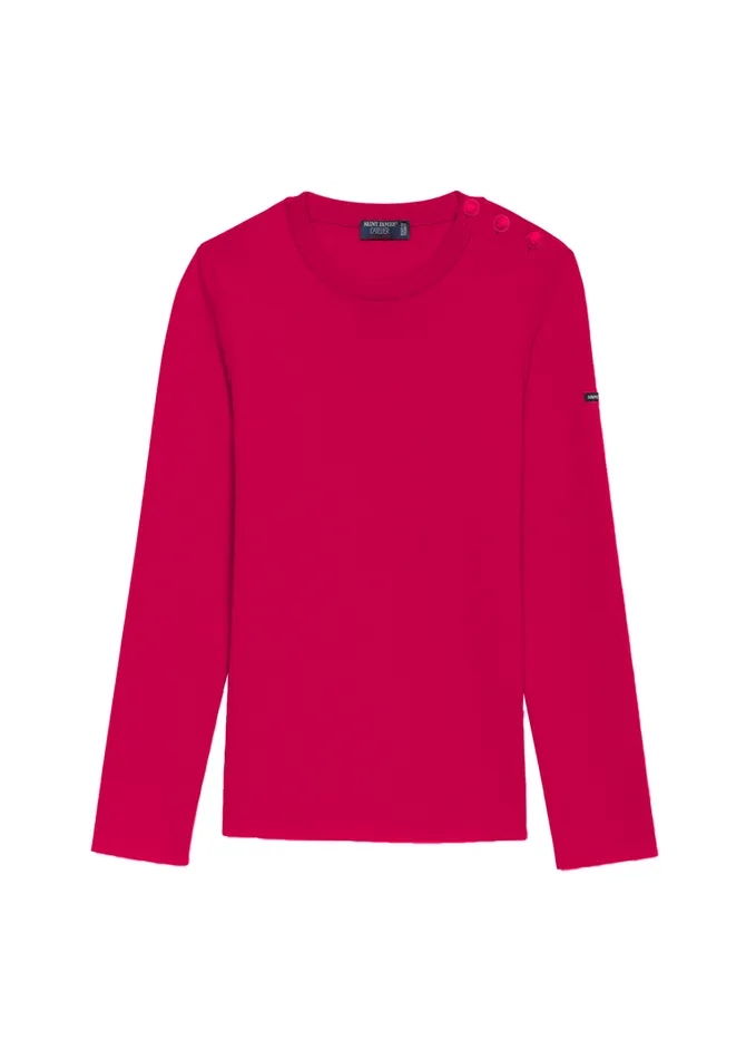 Maree Soft Wool Breton Sweater Slim Fit Magentapopelectricblue Women Saint James Aw24 Maree Soft Wool Breton Sweater Slim Fit Magentapopelectricblue Women Saint James Aw24