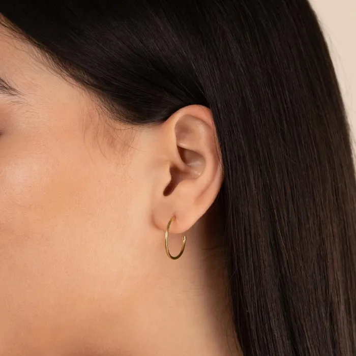 Medium Hoop Earrings 14kt Rose Gold Over Sterling Silver Women Alex And Ani Fine Jewelry Medium Hoop Earrings 14kt Rose Gold Over Sterling Silver Women Alex And Ani Fine Jewelry