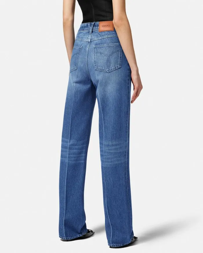 Medusa 03995 Boyfriend Jeans Blue Women Versace Suits
