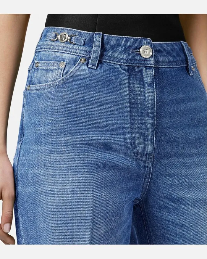 Medusa 03995 Boyfriend Jeans Blue Women Versace Suits