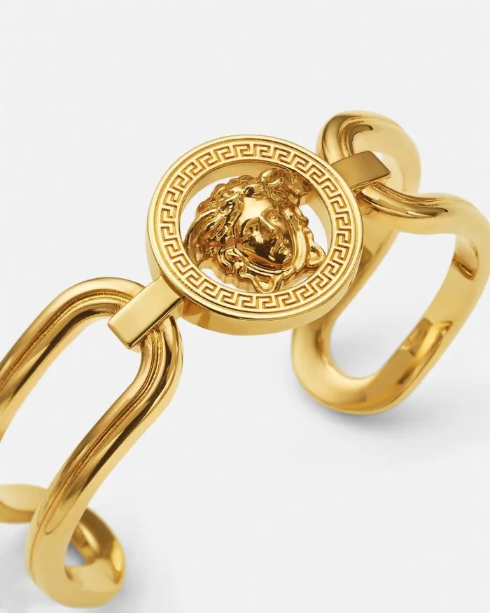 Medusa 03995 Cuff Bracelet Light Gold WomenMen Versace Bracelets
