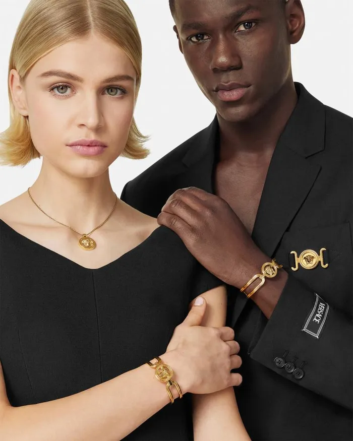Medusa 03995 Cuff Bracelet Light Gold WomenMen Versace Bracelets
