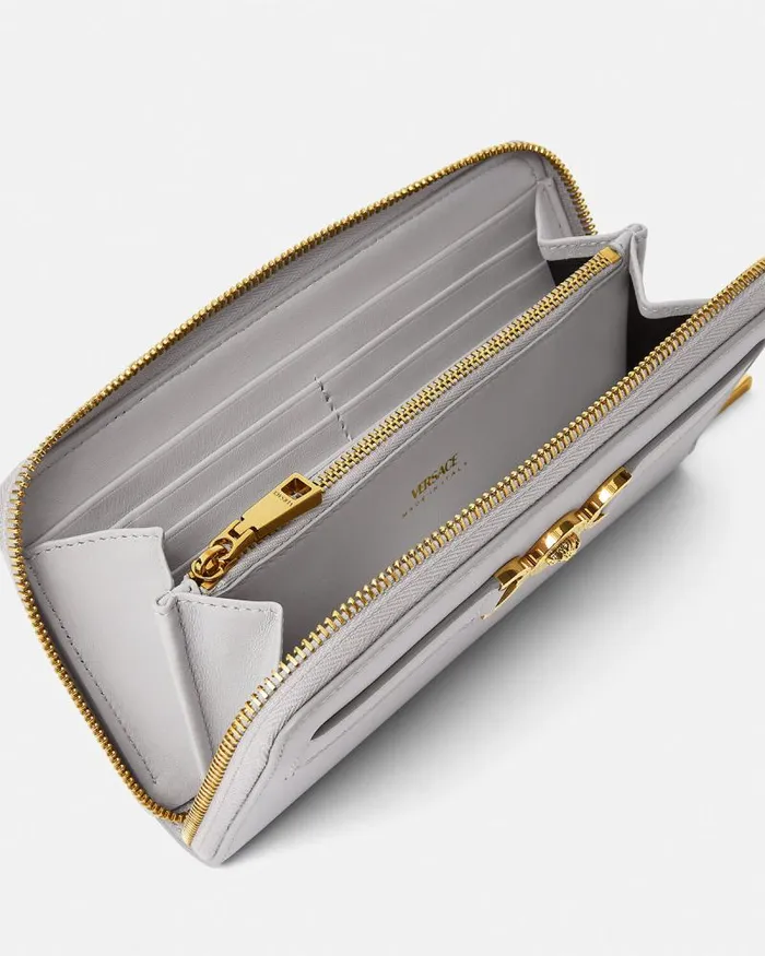 Medusa 03995 Long Wallet Gray Women Versace Wallets