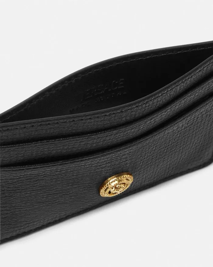 Medusa Biggie Cardholder Blackgold Men Versace Wallets