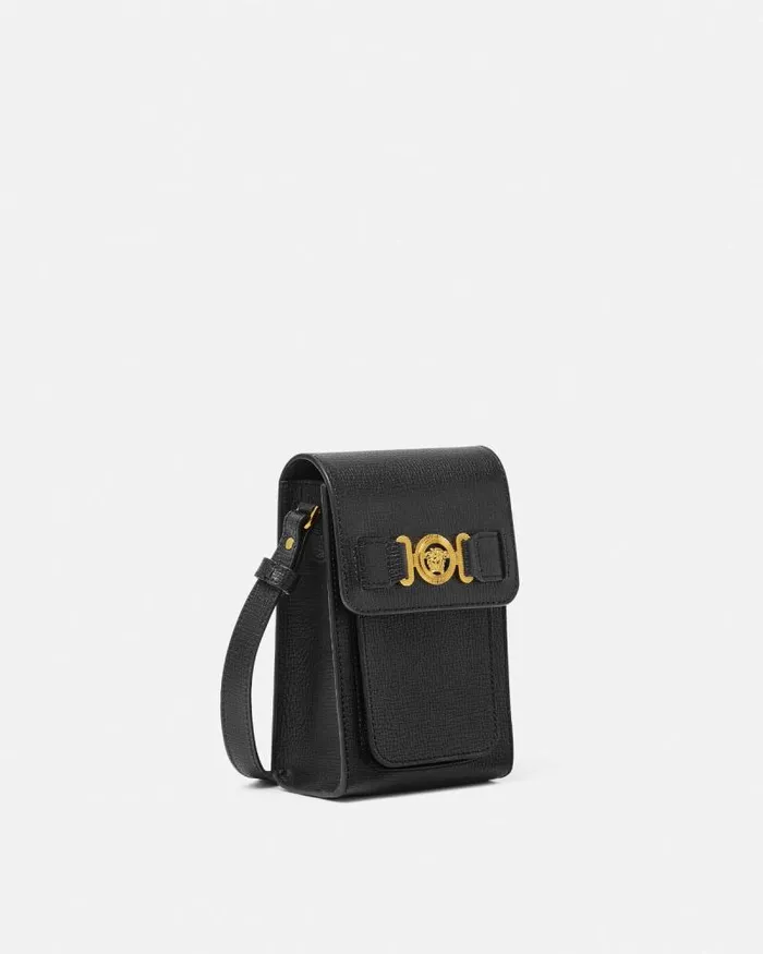 Medusa Biggie Crossbody Bag Blackgold Men Versace Crossbody and Messengers