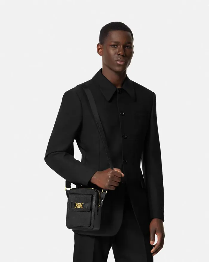 Medusa Biggie Crossbody Bag Blackgold Men Versace Crossbody and Messengers