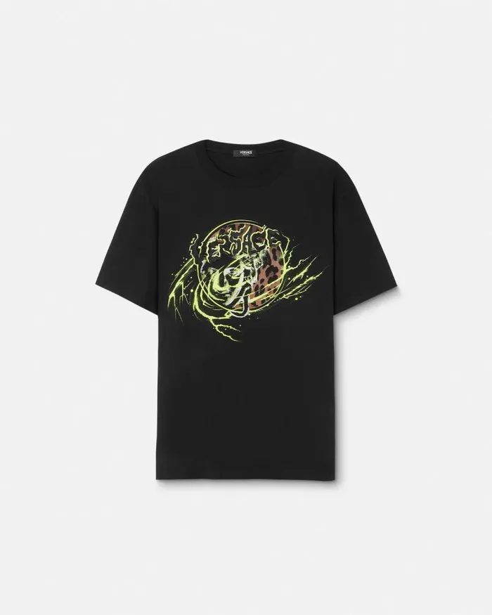 Medusa Punk TShirt Blackprint Men Versace TShirts and Polos