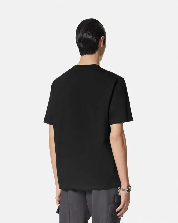 Medusa Punk TShirt Blackprint Men Versace TShirts and Polos