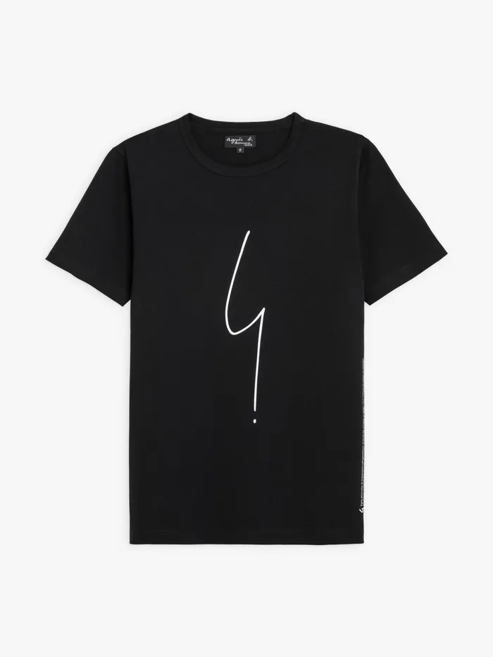 Men Agns B Artist039s Collection Black Short Sleeves Coulos 034irony034 Tshirt